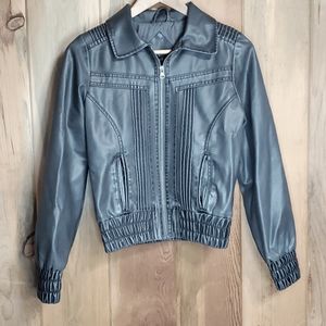 🐞 Beverly Hills Polo Club Faux Leather Jacket Size S